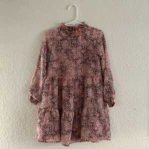 Girls Art Class Size 4/5 Long Sleeve Floral Dress
